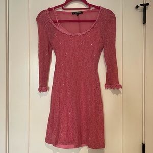 Pink and gold dress